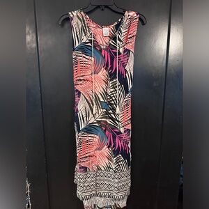 Large Time & Tru dress with tassels on the front, tie back. Great condition!